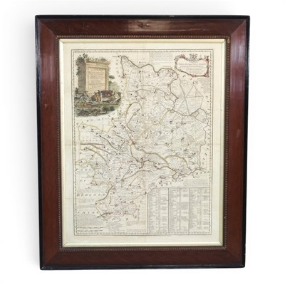 Lot 190 - Robert Montague, map of Huntingdon, with...