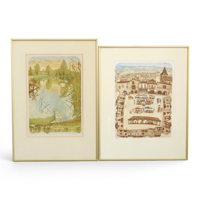 Lot 160 - Glynn Thomas, b.1946, Monpazier, limited...