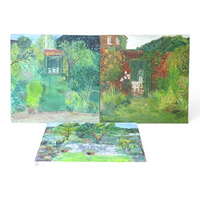 Lot 635 - Mac Rutherford, contemporary, garden landscape,...