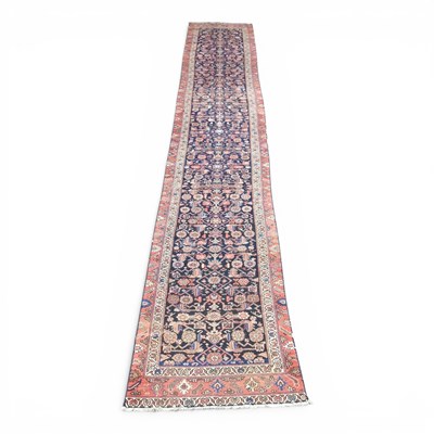 Lot 81 - A large Persian Malayer Runner, with geometric...