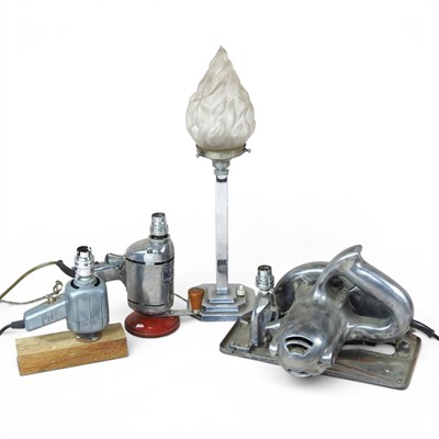 Lot 471 - A novelty table lamp, converted from an...