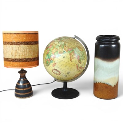 Lot 235 - A globe light, 40cm high, together with a...