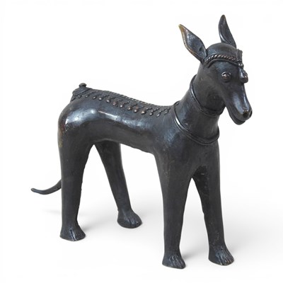 Lot 315 - A bronze model of a donkey, 17cm high