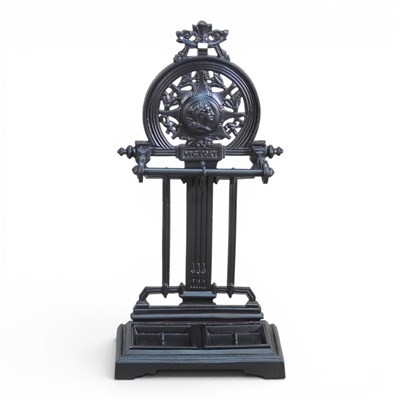 Lot 402 - A Victorian style painted metal stick stand,...