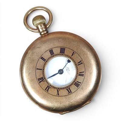Lot 30 - An early 20th century 9 carat gold cased half...