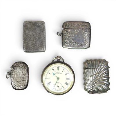 Lot 73 - A Victorian silver cased open faced pocket...