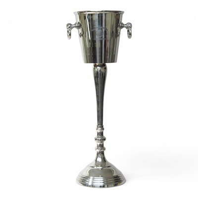 Lot 233 - A floor standing metal champagne/wine cooler,...