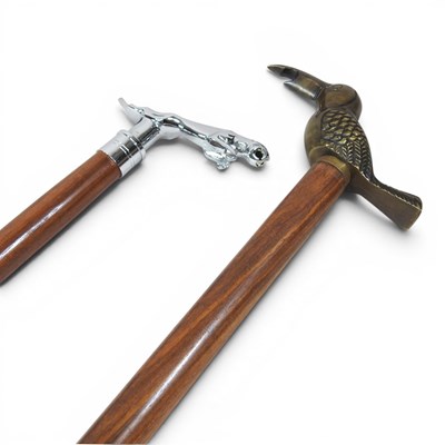 Lot 765 - A modern novelty bird walking stick, the...