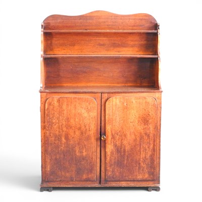 Lot 413 - A 19th century mahogany bookcase, with a...