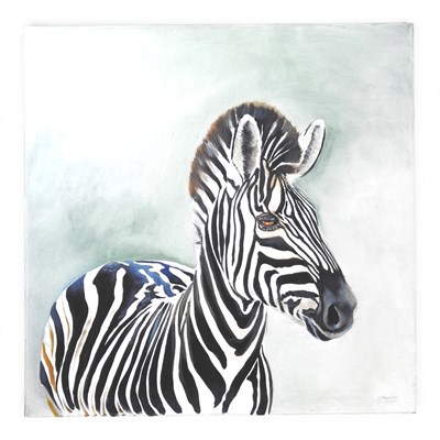 Lot 101 - Clive Fredriksson, contemporary, Zebra, signed...