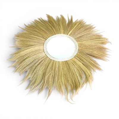Lot 100 - A modern wall mirror, of circular shape, with...