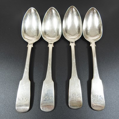 Lot 31 - A set of four George III Scottish silver...
