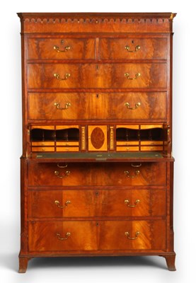 Lot 439 - An impressive George III mahogany chest on...