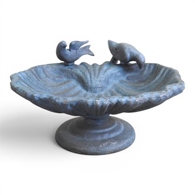 Lot 586 - A new cast metal bird bath, in the form of a...