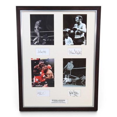 Lot 305 - Boxing legends, Henry Cooper, Alan Minter,...