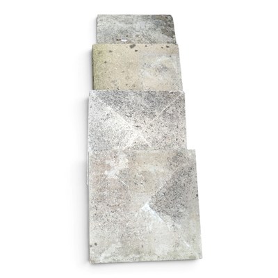Lot 655 - A set of four stone coping stones, each 37 x...