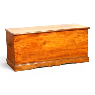 Lot 546 - A stained pine blanket box