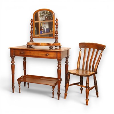 Lot 522 - A Victorian mahogany dressing table and...