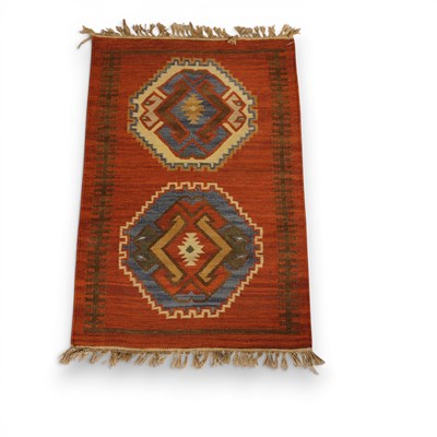 Lot 561 - Two Kelim flatweave rugs