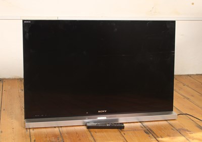 Lot 508 - A Sony flatscreen television, with sound bar