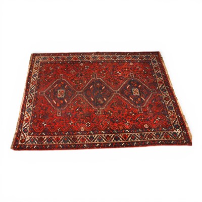 Lot 530 - A Turkish red wool rug