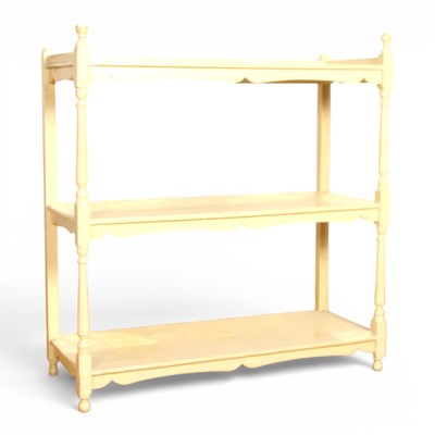 Lot 572 - A white painted set of shelves
