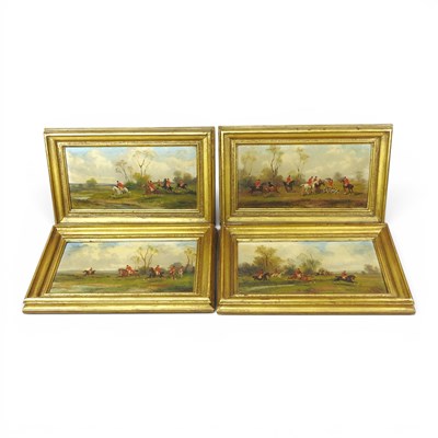 Lot 6 - Rudolph Stone, 1838-1914, hunting scenes, set...