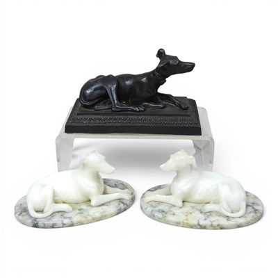 Lot 47 - A 19th century bronzed metal model of a...