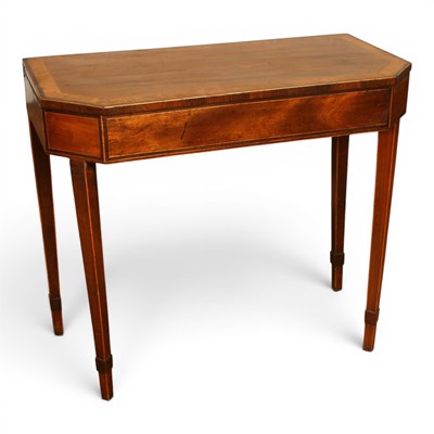 Lot 542 - A 19th century mahogany card table