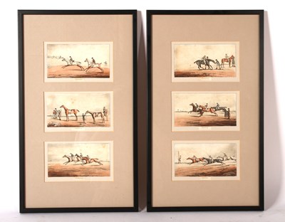 Lot 366 - A set of 19th century ink and watercolour...