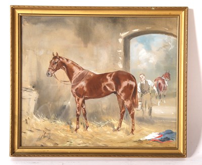 Lot 287 - Whitby, study of a horse, watercolour, 20cm x...