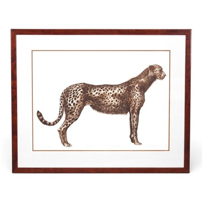 Lot 40 - Jonathan Comerford, b1961, Cheetah, signed in...