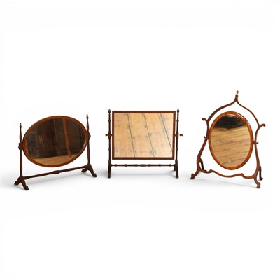 Lot 507 - Three 19th century mahogany swing frame...
