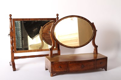 Lot 623 - Two 19th century mahogany swing frame toiletry...