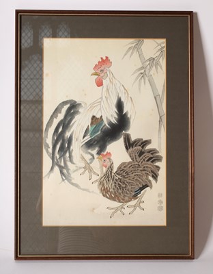 Lot 354 - Eiichi Kotozuka (1906-1979), cock and hen,...