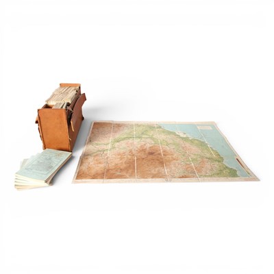 Lot 263 - A vintage set of Bartholomew's maps, in a...