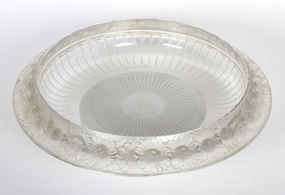 Lot 129 - A Lalique frosted glass fruit bowl in the...