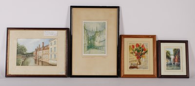 Lot 326 - A collection of four watercolours, including...