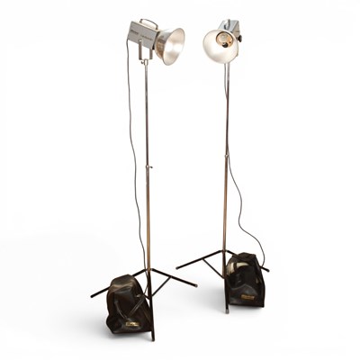 Lot 587 - Two vintage studio lights