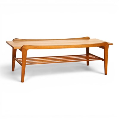 Lot 543 - A mid-century teak coffee table