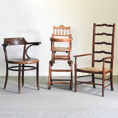 Lot 482 - A Victorian metamorphic child's high chair