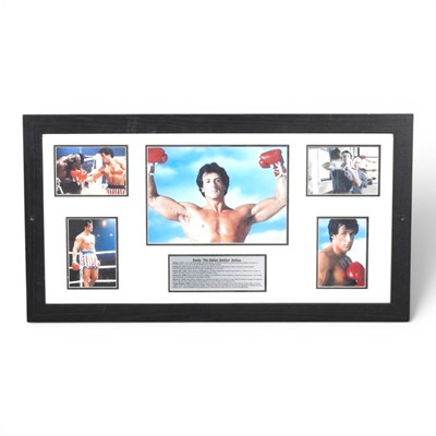 Lot 776 - Rocky Balboa, a collection of mounted pictures,...
