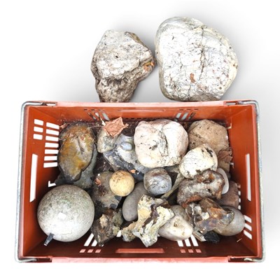 Lot 460 - A collection of rocks, flints and stones