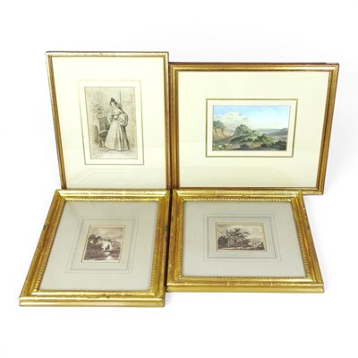 Lot 338 - English school, early 20th century, landscape,...