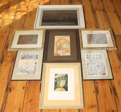 Lot 355 - A collection of seven various pictures and prints