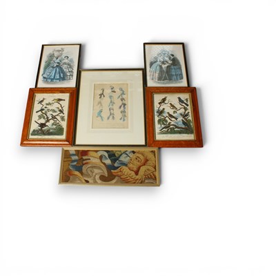 Lot 362 - Three Victorian fashion prints, together with...