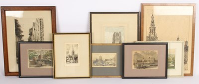 Lot 304 - A collection of architectural prints,...