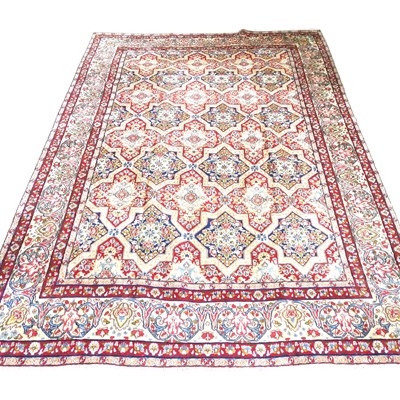 Lot 329 - A Persian kirman carpet, with all over...