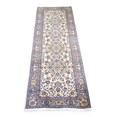 Lot 150 - A Persian kashan runner, with flowerhead...