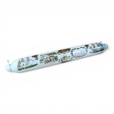 Lot 135 - A large 19th century opaline glass rolling pin,...